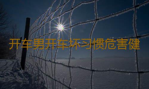 开车男开车坏习惯危害健康